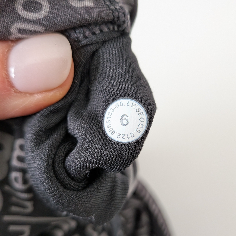 Lululemon Wunder Train Contour Fit HR Tight 25" Ombre Black Multi Leggings #220 - Picture 8 of 8